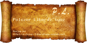 Polczer Liberátusz névjegykártya